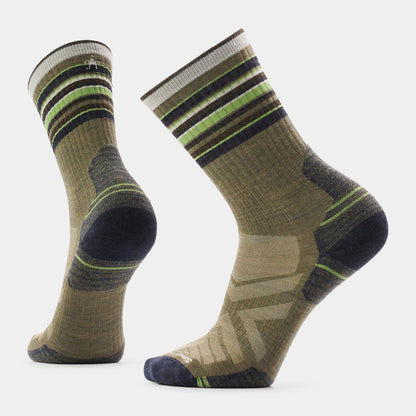 Smartwool - Hike Targeted Cushion Striped Crew Socks - Winter Moss
