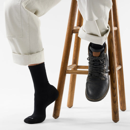 Smartwool - Everyday Solid Rib Crew Socks - Black