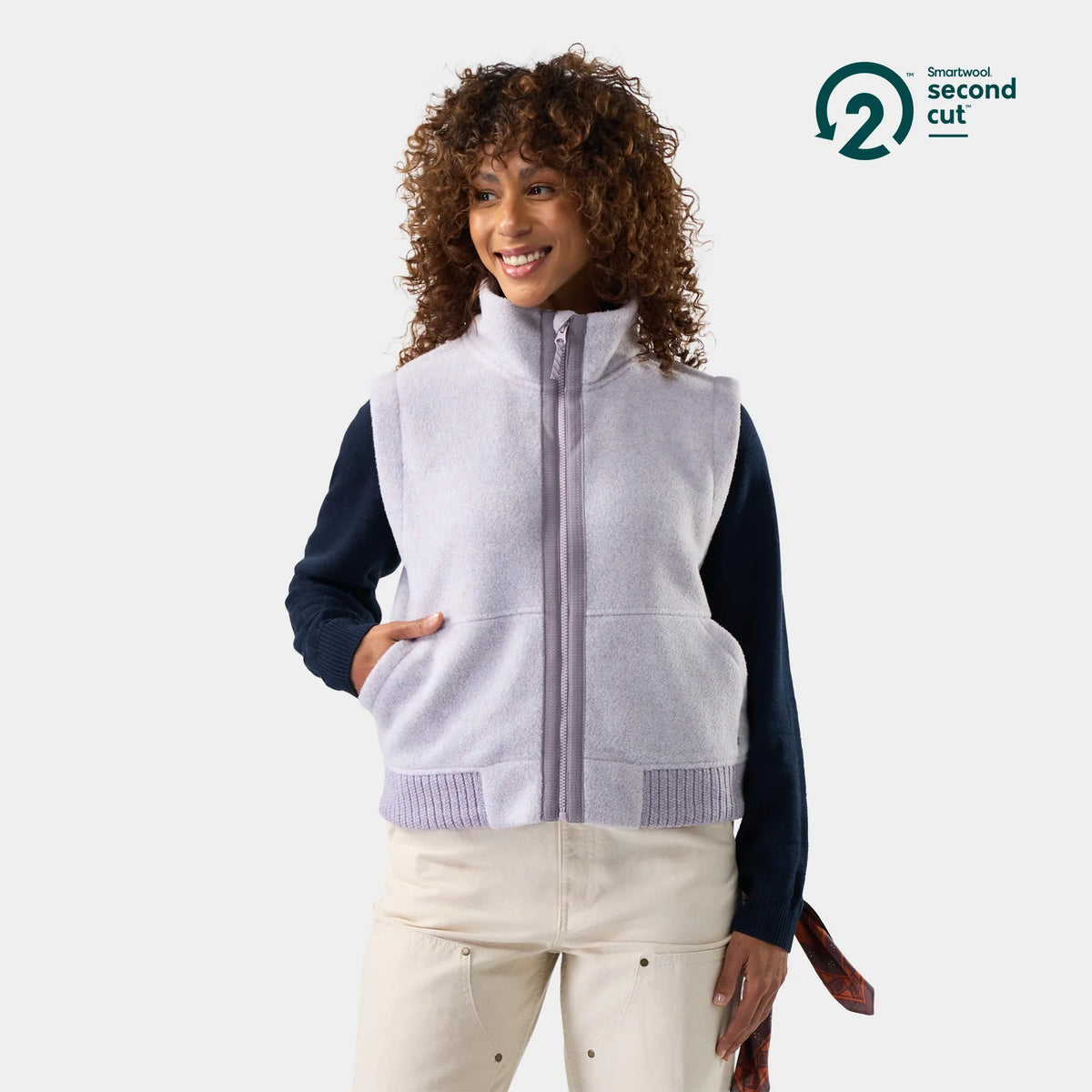 Smartwool - Second Cut Fleece Vest - Icy Lavender Sky