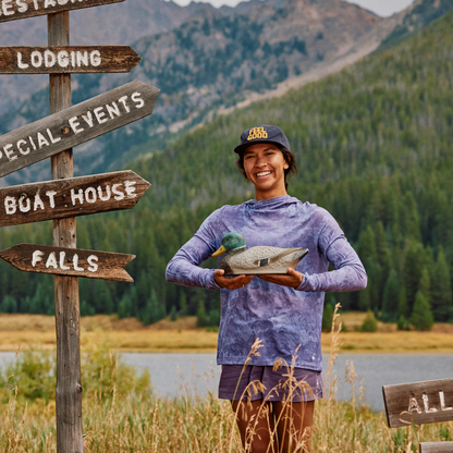 Smartwool - Women's Merino Sun Hoodie - Purple Storm Mountain