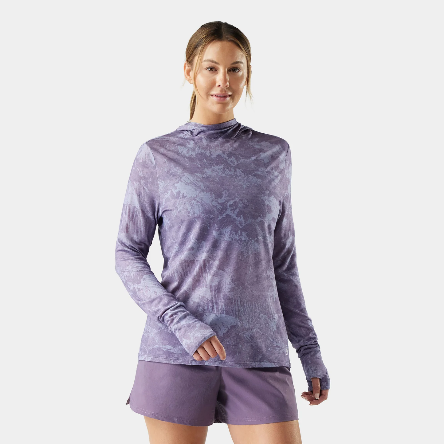 Smartwool - Women's Merino Sun Hoodie - Purple Storm Mountain