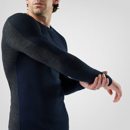 Smartwool - Intraknit Thermal Merino Base Layer Colorblock Crew - Men's - Deep Navy-Charcoal