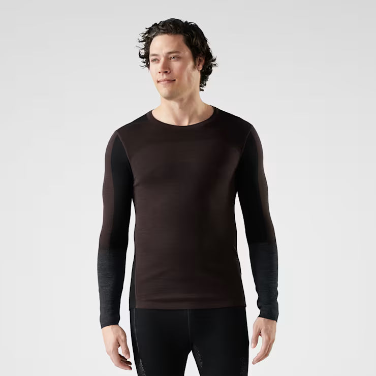 Smartwool - Intraknit Thermal Merino Base Layer Colorblock Crew - Men's - Mink-Black