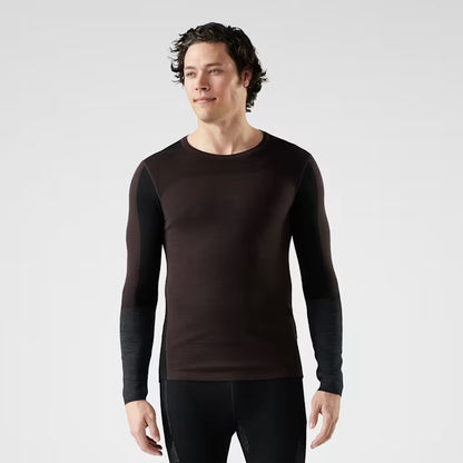 Smartwool - Intraknit Thermal Merino Base Layer Colorblock Crew - Men's - Mink-Black