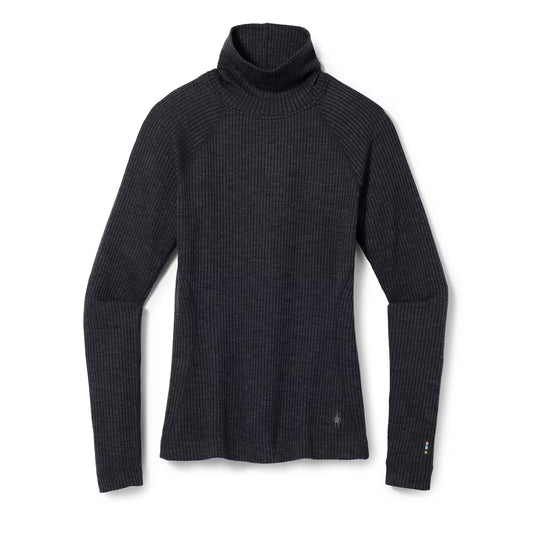 Smartwool - Thermal Merino Rib Turtleneck - Women's - Charcoal Heather