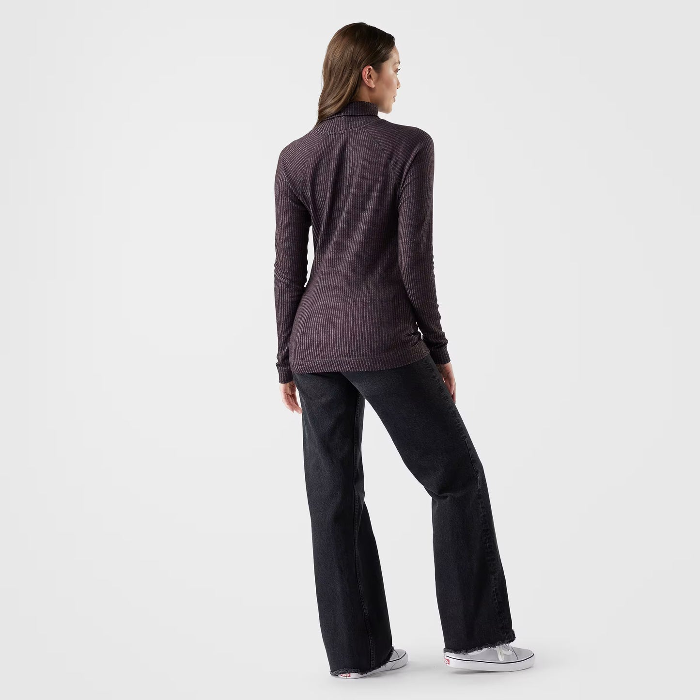 Smartwool - Thermal Merino Rib Turtleneck - Women's - Mink-Chalk Violet Heather