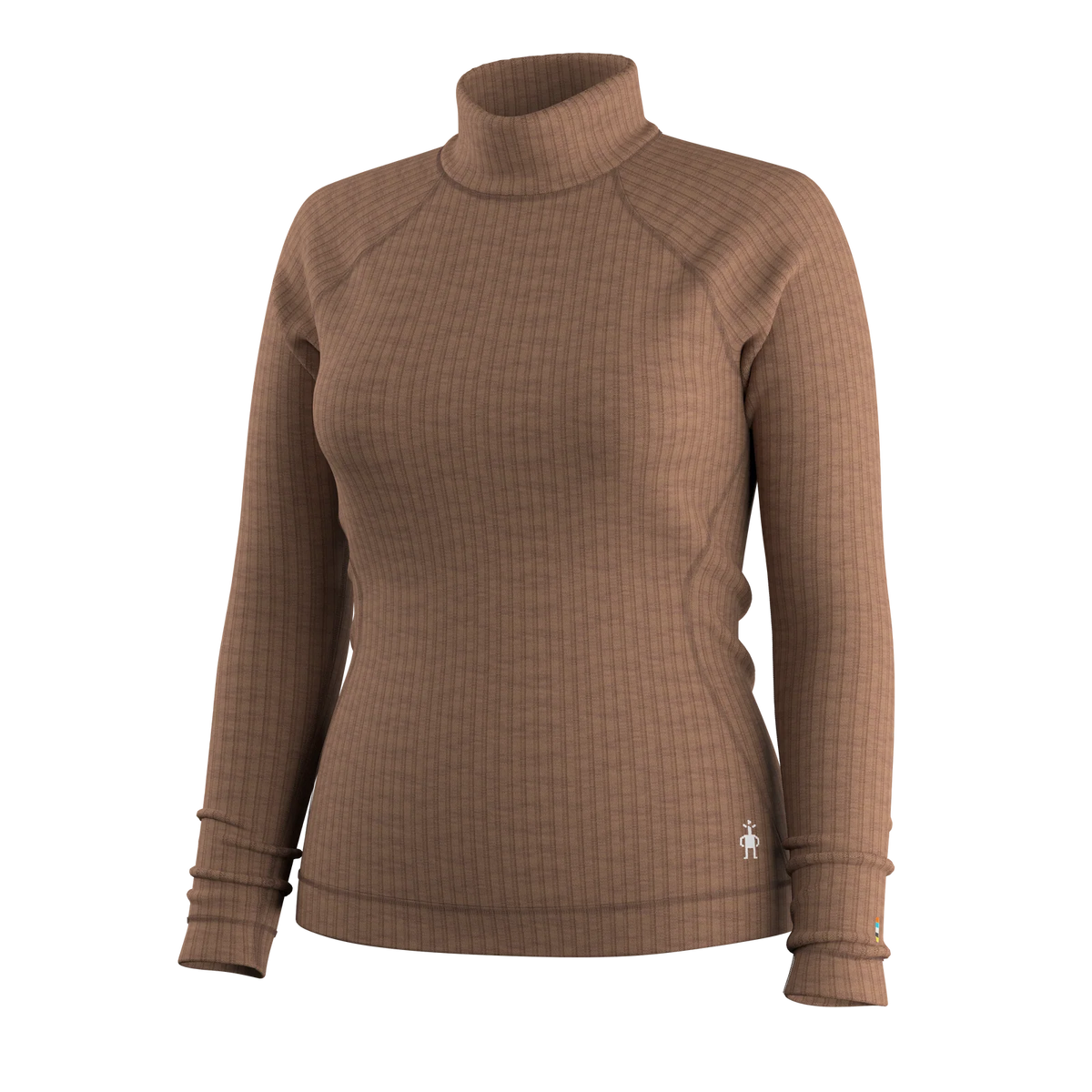 Smartwool - Thermal Merino Rib Turtleneck - Women's - Mocha Heather