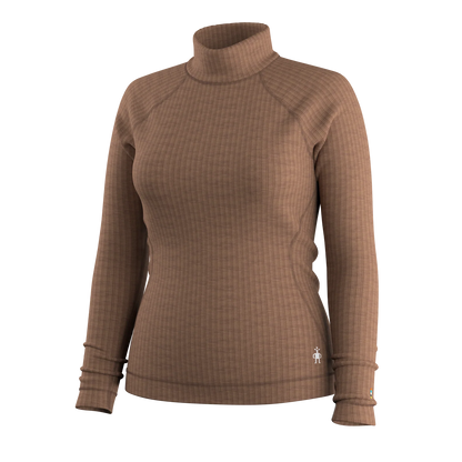 Smartwool - Thermal Merino Rib Turtleneck - Women's - Mocha Heather