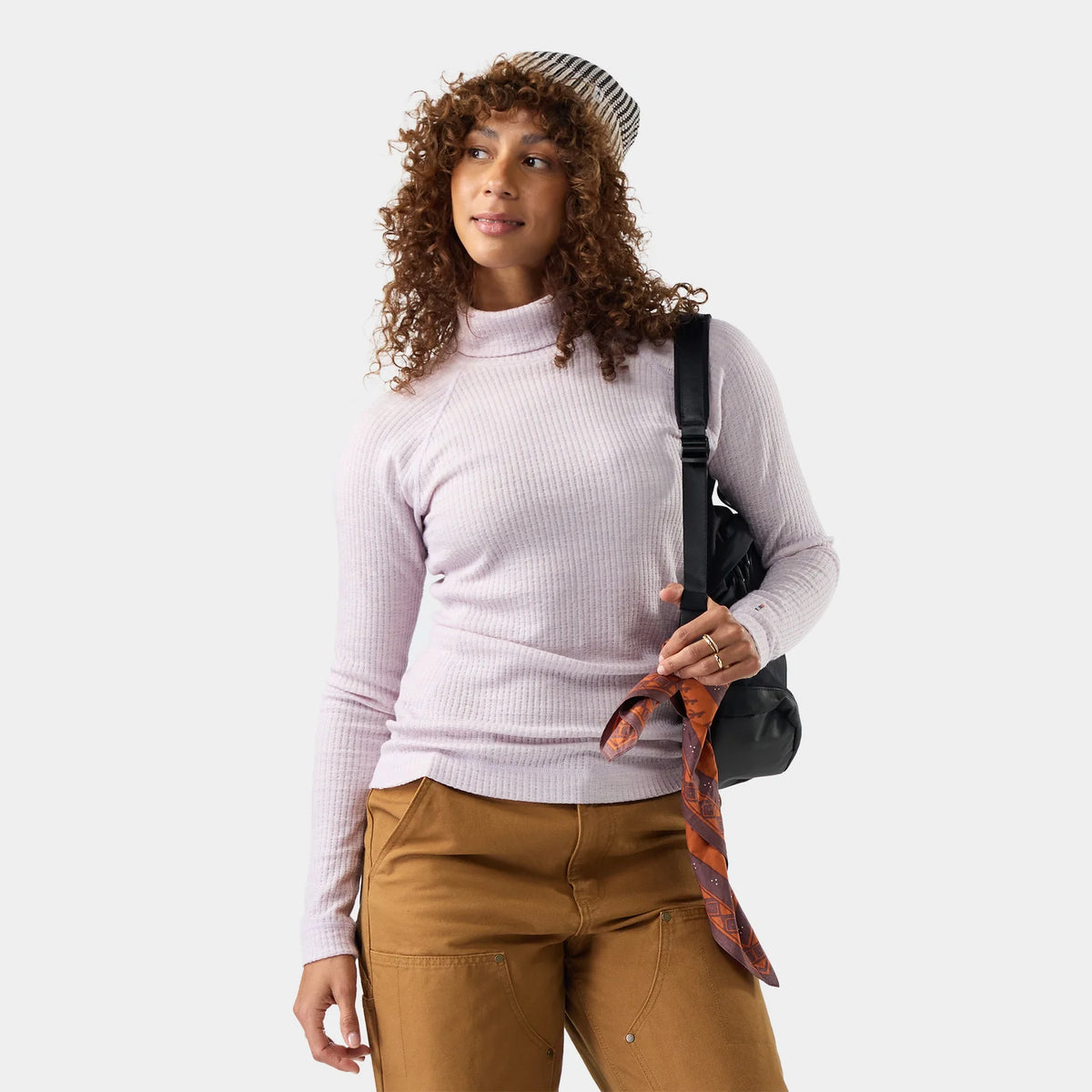 Smartwool - Thermal Merino Rib Turtleneck - Women's - Icy Lavender Heather