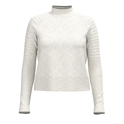 Smartwool - Edgewood Mock Neck Sweater - Women's - Natural Donegal
