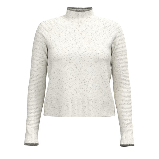 Smartwool - Edgewood Mock Neck Sweater - Women's - Natural Donegal