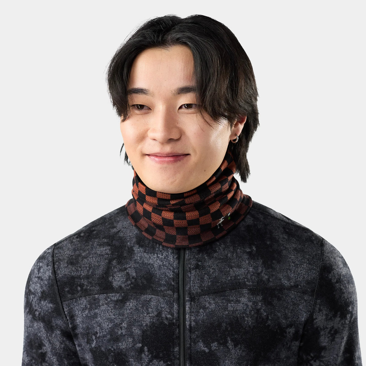 Smartwool - Thermal Merino Reversible Neck Gaiter - Burnt Sienna Check