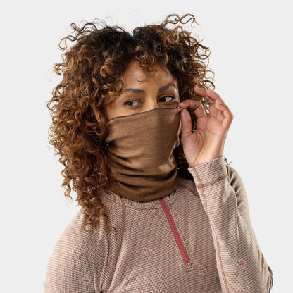 Smartwool - Thermal Merino Reversible Neck Gaiter - Mocha Fair Isle Fun