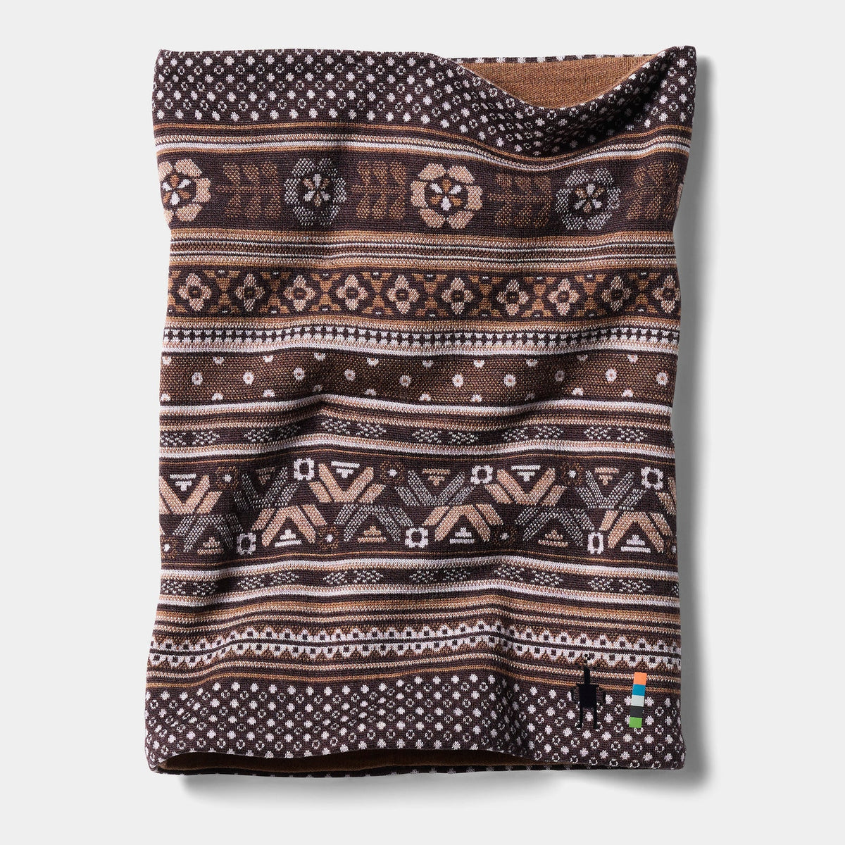 Smartwool - Thermal Merino Reversible Neck Gaiter - Mocha Fair Isle Fun