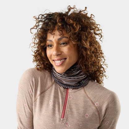 Smartwool - Thermal Merino Reversible Neck Gaiter - Mocha Fair Isle Fun