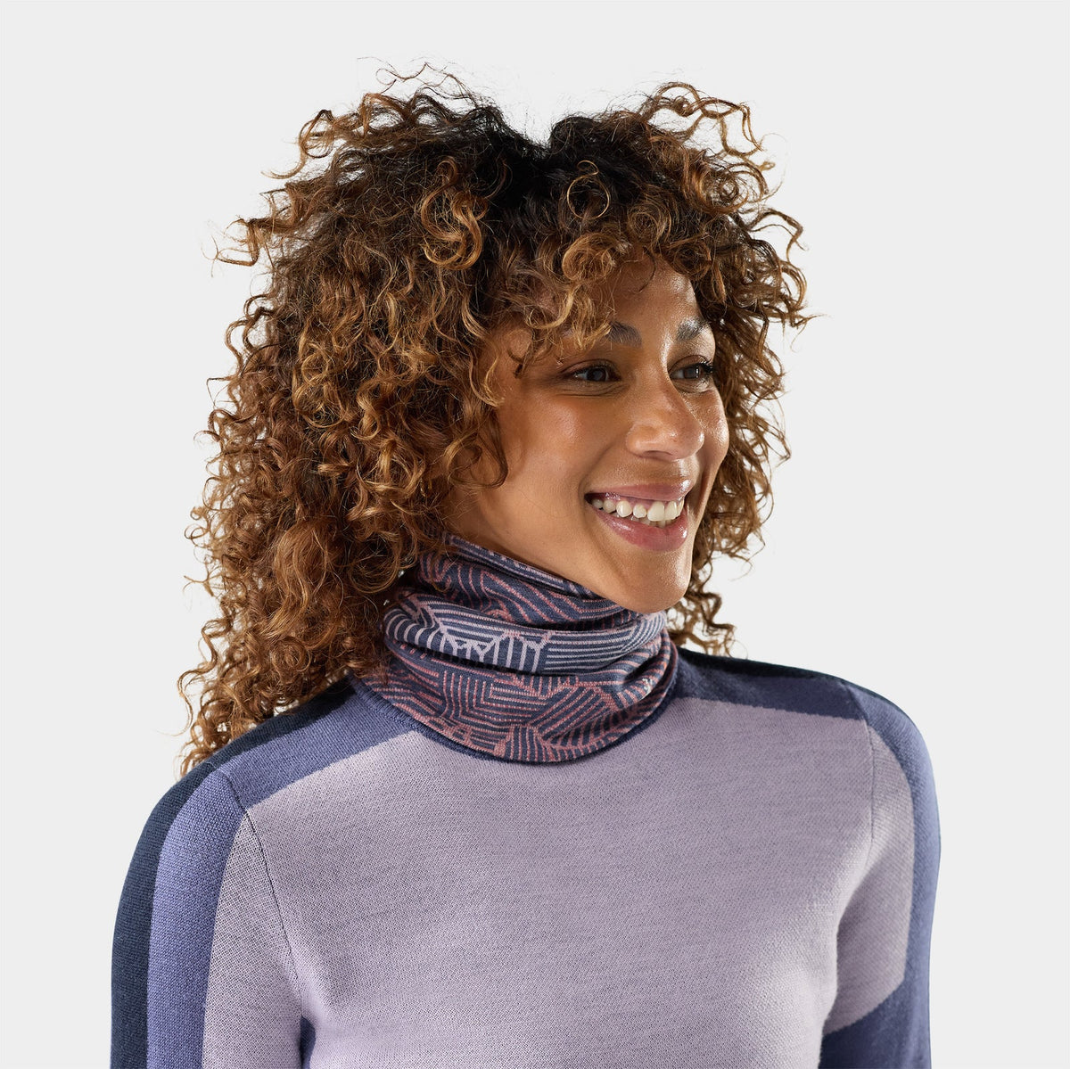 Smartwool - Thermal Merino Reversible Neck Gaiter - Nightfall Linear Peaks