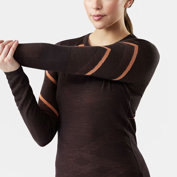 Smartwool - Intraknit Thermal Merino Base Layer Crew - Women's - Mink-Terracotta