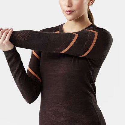 Smartwool - Intraknit Thermal Merino Base Layer Crew - Women's - Mink-Terracotta