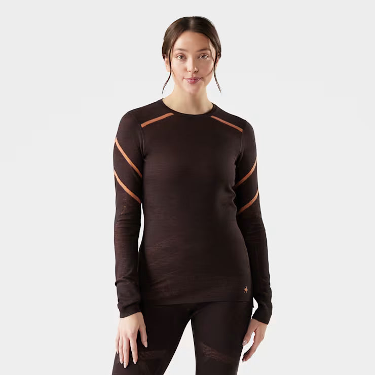 Smartwool - Intraknit Thermal Merino Base Layer Crew - Women's - Mink-Terracotta