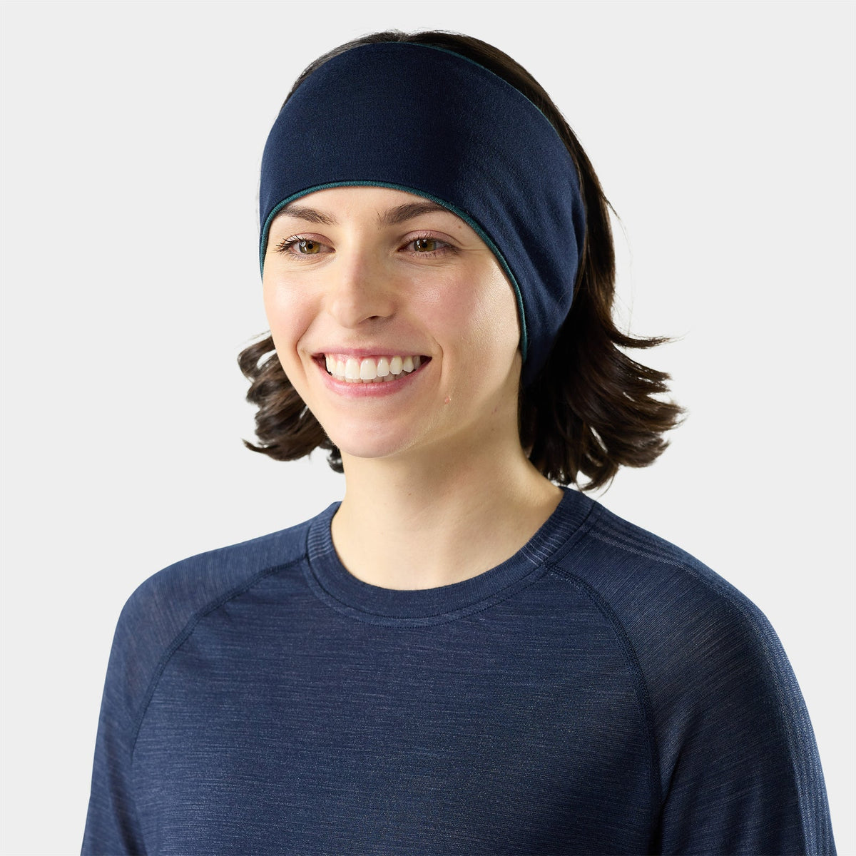 Smartwool - Thermal Merino Reversible Headband - Unisex - Dark Teal Heather