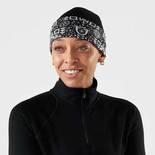Smartwool - Thermal Merino Reversible Cuffed Beanie - Black Deco Floral