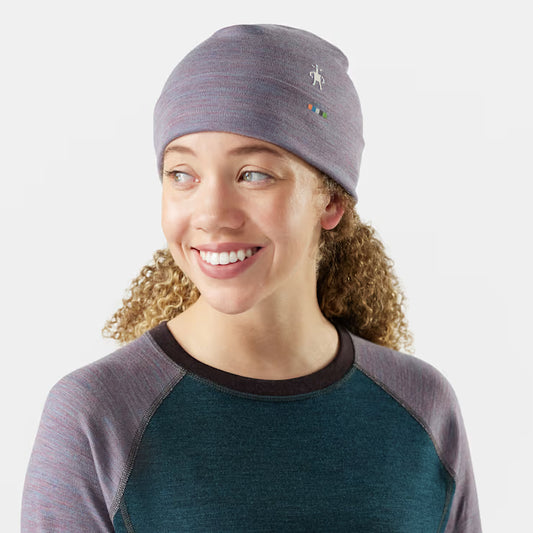 Smartwool - Thermal Merino Reversible Cuffed Beanie - Chalk Violet Heather-Chalk Violet Heather