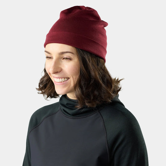 Smartwool - Thermal Merino Reversible Cuffed Beanie - Cherry Lacquer