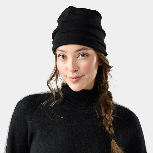 Smartwool - Thermal Merino Reversible Cuffed Beanie - Black Fair Isle Fun
