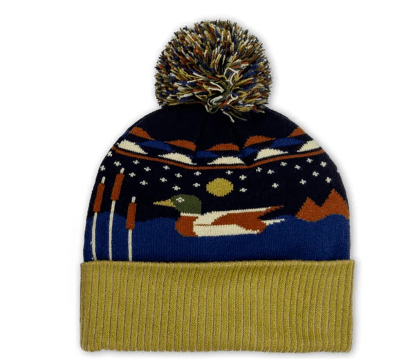 Jetty - Hunter Pom Beanie - Navy