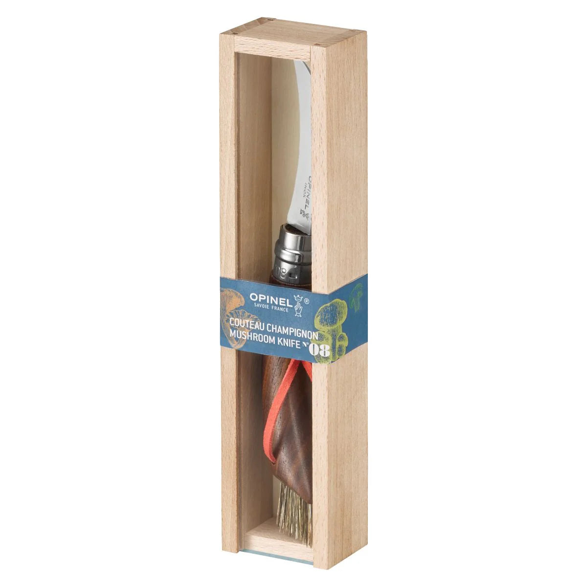 Opinel - No.08 Mushroom Knife w/Brush