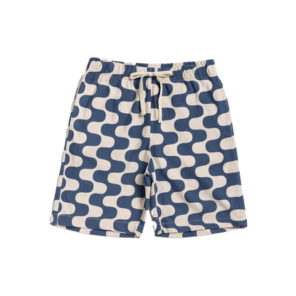 The Iced Latte | Retro Squiggle Men’s Pajama Shorts