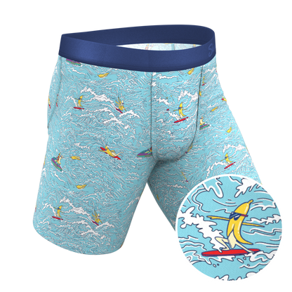 The Surfin' Turf | Shinesty Surfer Long Leg Ball Hammock® Pouch Underwear With Fly