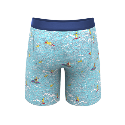 The Surfin' Turf | Shinesty Surfer Long Leg Ball Hammock® Pouch Underwear With Fly