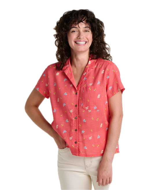 Toad and Co - Camp Cove Shirt - Crabapple Print