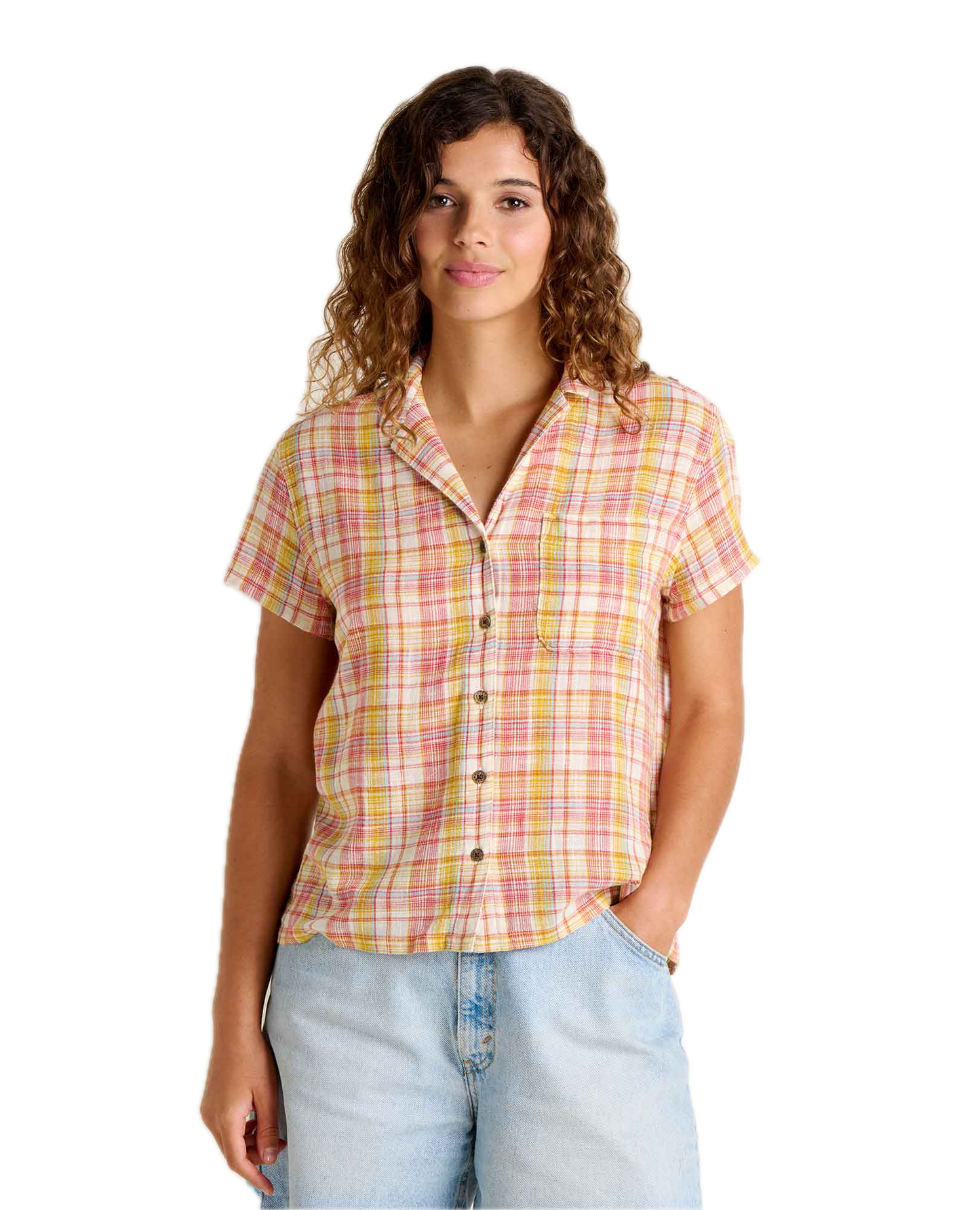 Toad and Co - Camp Cove Shirt - Gold Pattern