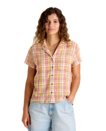 Toad and Co - Camp Cove Shirt - Gold Pattern
