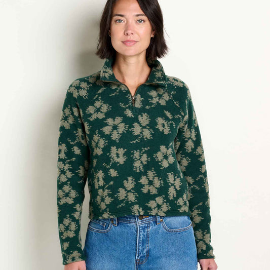 Toad and Co - Women's Kennicott 1/4 Zip - Cilantro Pattern