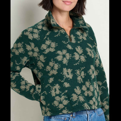 Toad and Co - Women's Kennicott 1/4 Zip - Cilantro Pattern