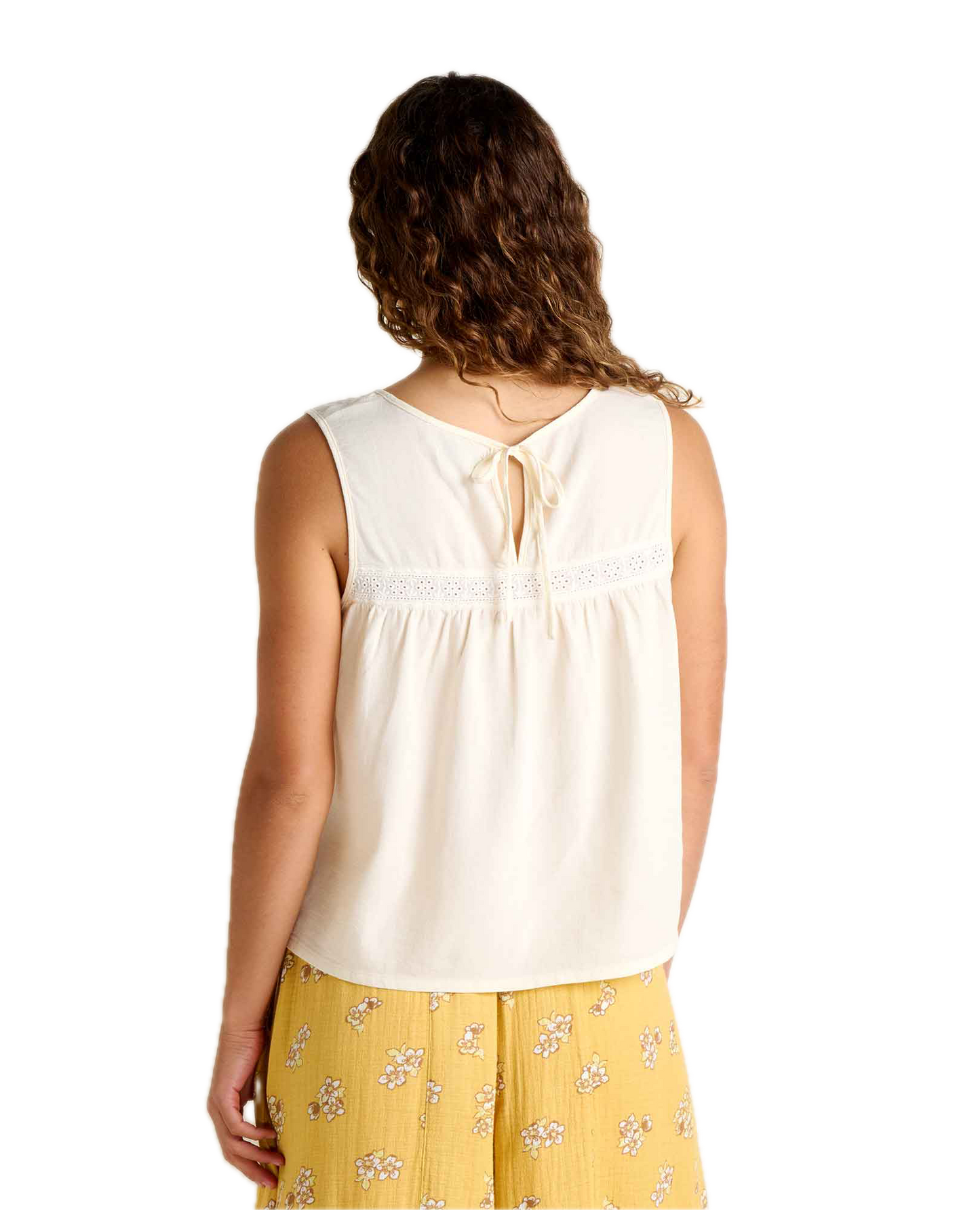 Toad and Co - Manzana Pin Tuck Tank - Egret