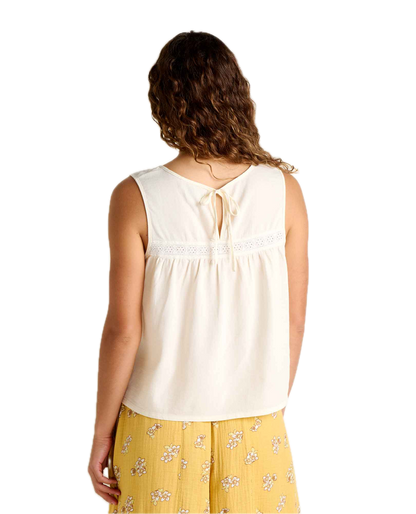 Toad and Co - Manzana Pin Tuck Tank - Egret