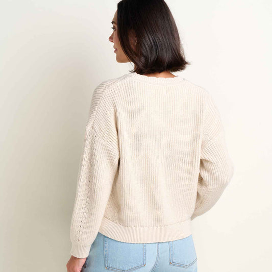 Toad and Co - Bianca Shaker Crew Sweater - Salt