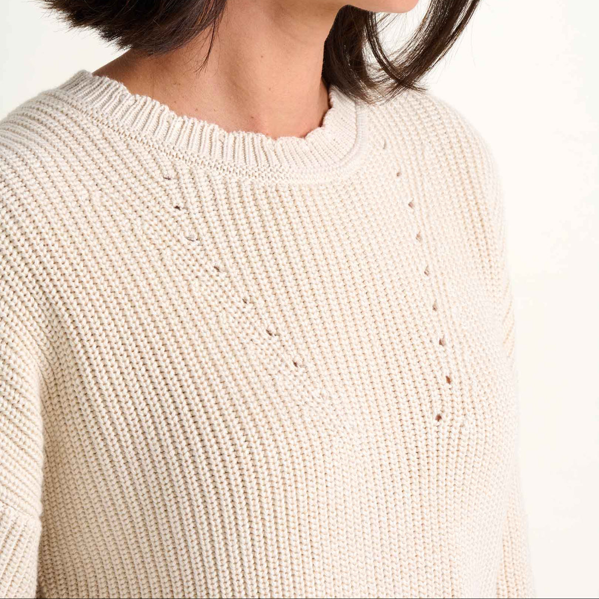 Toad and Co - Bianca Shaker Crew Sweater - Salt