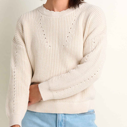 Toad and Co - Bianca Shaker Crew Sweater - Salt