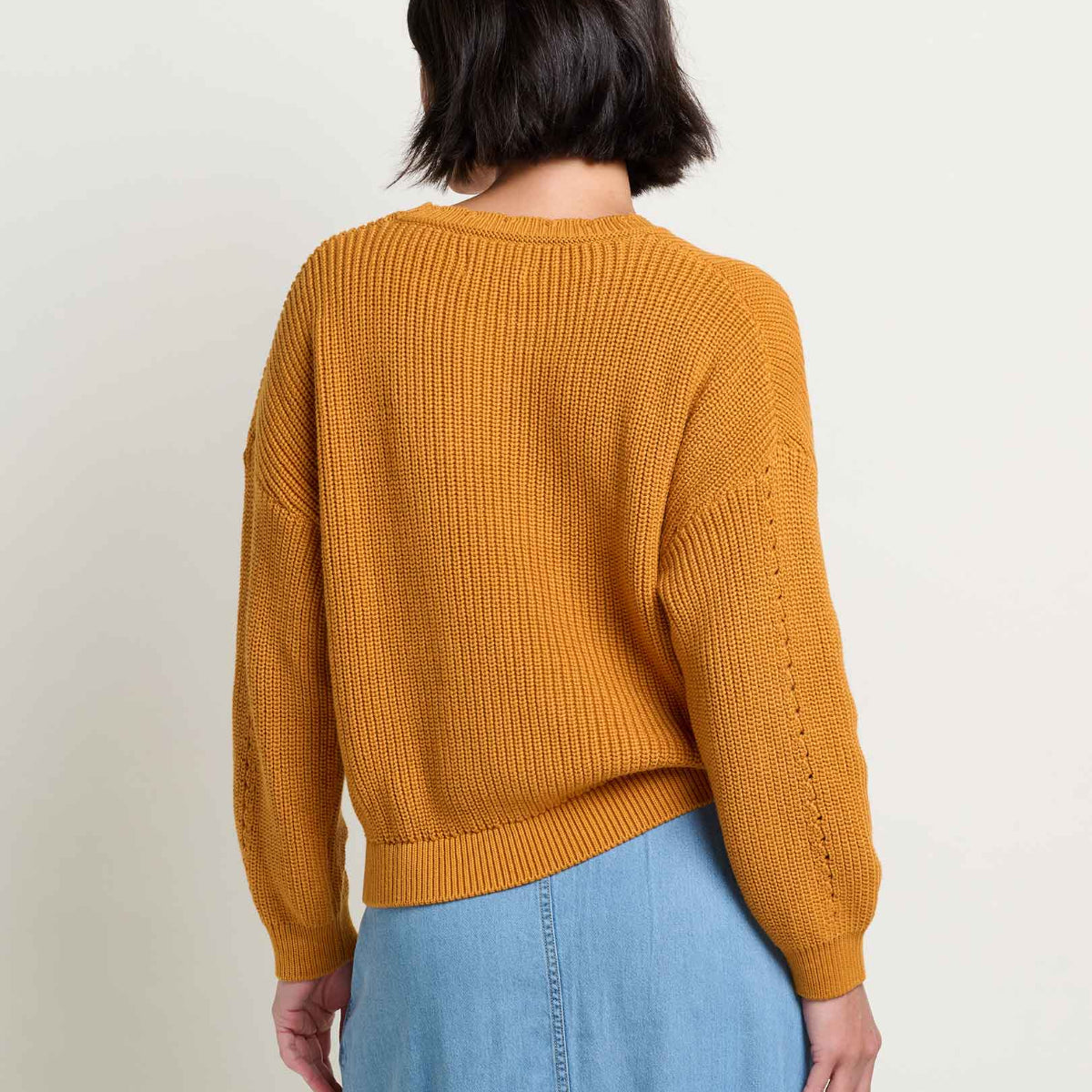 Toad and Co - Bianca Shaker Crew Sweater - Sunset