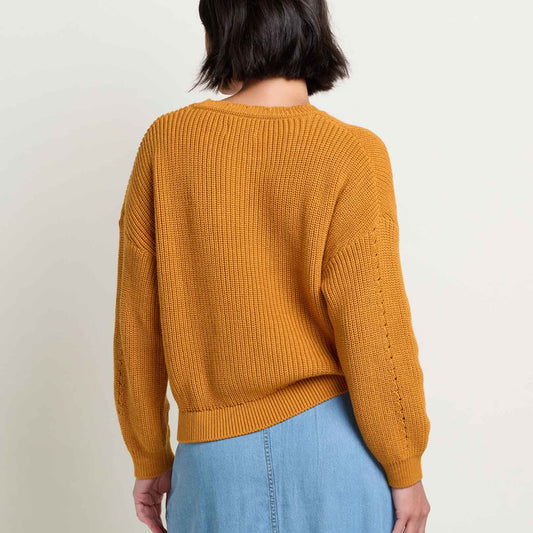 Toad and Co - Bianca Shaker Crew Sweater - Sunset