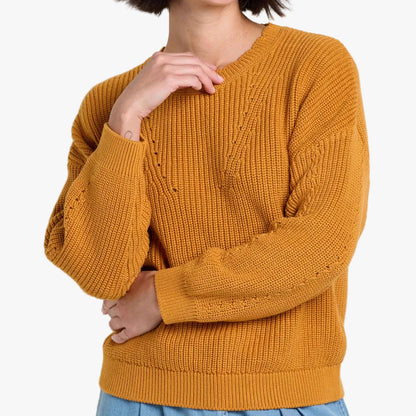 Toad and Co - Bianca Shaker Crew Sweater - Sunset