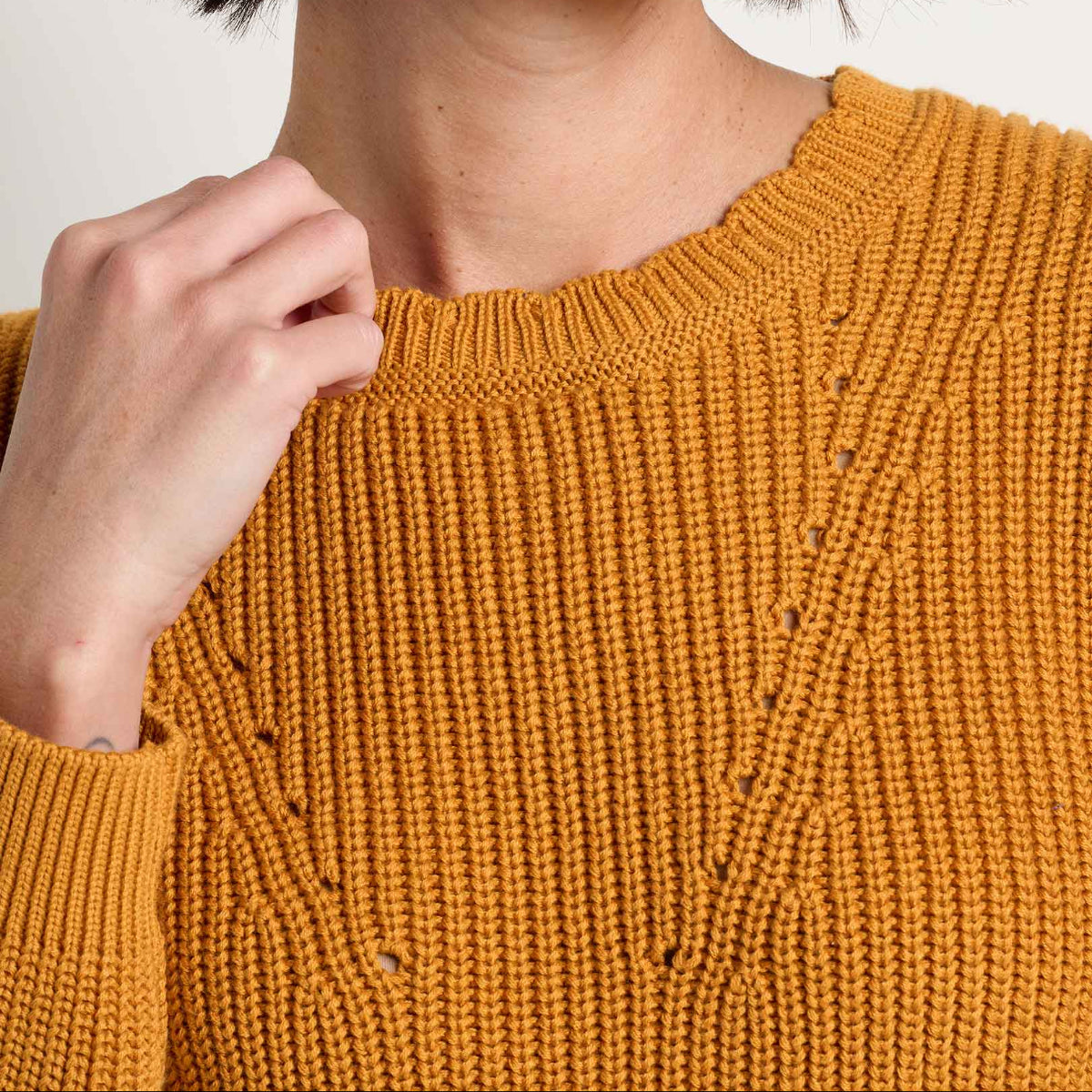 Toad and Co - Bianca Shaker Crew Sweater - Sunset
