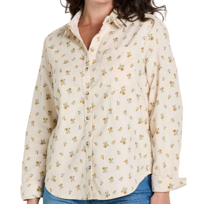 Toad and Co - Cattail Cord Long Sleeve Shirt - Salt Print