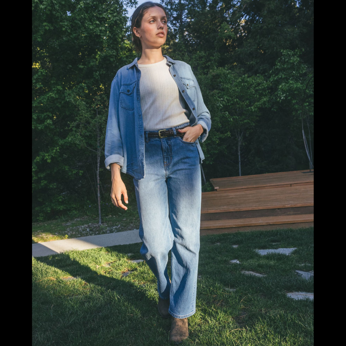 Toad and Co - Women's Tamarack Wide Leg Blue Jean - Tahoe