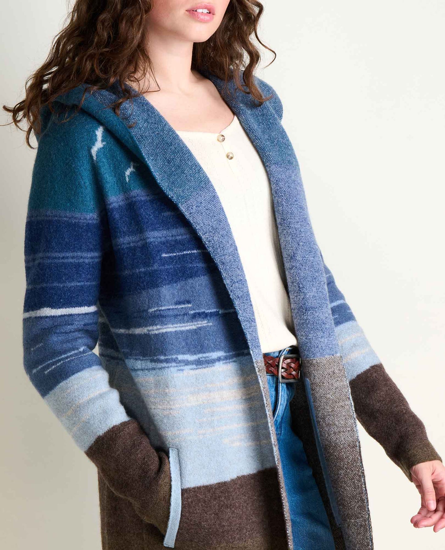 Toad and Co - Merino Heartfelt Hoodie - Twilight Pattern